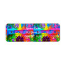 Search for psychedelic return address labels Retro
