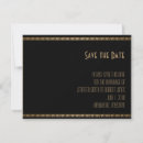 Search for gold peacock save the dates Black