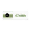 Search for black and white stripes return address labels Rustic