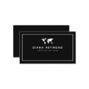 Search for icon business cards Black and white