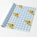 Search for sunflowers wrapping paper Blue