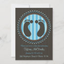 Search for foot print baby shower invitations For her