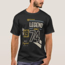 Search for legend since 1974 tshirts Born in 1974