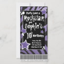 Search for rockstar party invitations Zebra