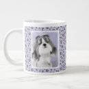Search for black dog portrait mugs White