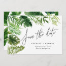 Search for tropical floral save the dates Botanical