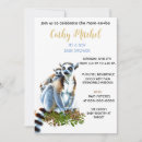 Search for lemur 5x7 invitations Wildlife