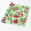 Search for sloth christmas wrapping paper Reindeer