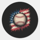 Search for patriotic baseball stickers Red white blue