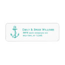 Search for anchor wedding return address labels Vintage