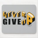 Search for never give up mouse mats Inspire