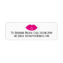 Search for hot lips return address labels Makeup