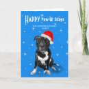 Search for bull terrier christmas cards Staffy