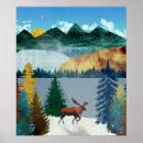 Search for moose posters Mountain