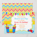 Search for bouncy castle party invitations Colourful