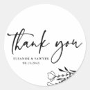 Search for black thank you wedding stickers Boho