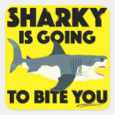 Search for bite small square stickers Shark