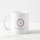 Search for monogram pink mugs Business