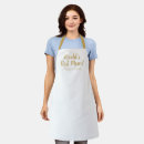 Search for gold script aprons Cute