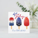 Search for us independence day invitations Red white and blue