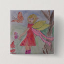 Search for fairies square badges Blue