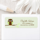 Search for owl in tree return address labels Blue