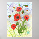 Search for red poppies and daisies posters Daisy
