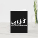 Search for sporting enthusiast cards Badminton fans