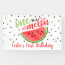 Search for one in a melon banners First birthday
