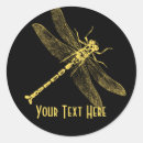 Search for dragonfly gold stickers Black