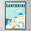 Search for santorini posters Blue white
