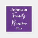 Search for family reunion napkins Script