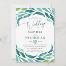 Search for blue and green wedding invitations Script
