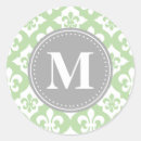 Search for fleur de lis pattern stickers Green