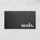Search for seal business cards Professional