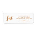 Search for copper foil return address labels Modern