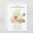 Search for a new chapter begins invitations Watercolor