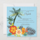 Search for hibiscus flower bridal shower invitations Summer