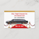 Search for black limousine business cards Chauffeur