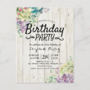 Search for plant birthday invitations Succulent
