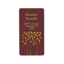 Search for crimson return address labels Gold