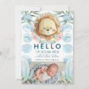 Search for lion birth announcement cards Safari