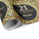Search for black gold wrapping paper Happy birthday