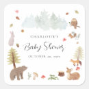 Search for autumn baby shower stickers Woodland
