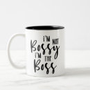 Search for bossy boss mugs Typography