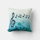 Search for blue music note cushions Treble clef