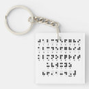 Search for blind key rings Braille