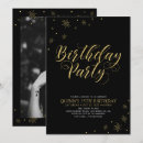 Search for black gold 35th birthday invitations Modern