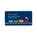 Search for train return address labels Elegant