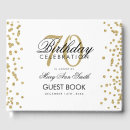 Search for 70th birthday guest books White